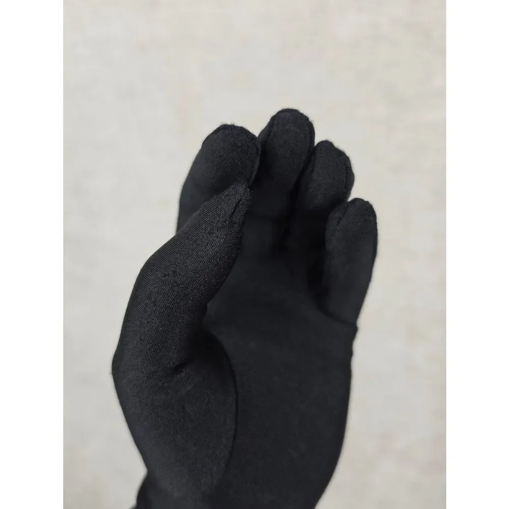 Lord & Taylor Black Opera-Length Stretch Nylon Long Dress Gloves
